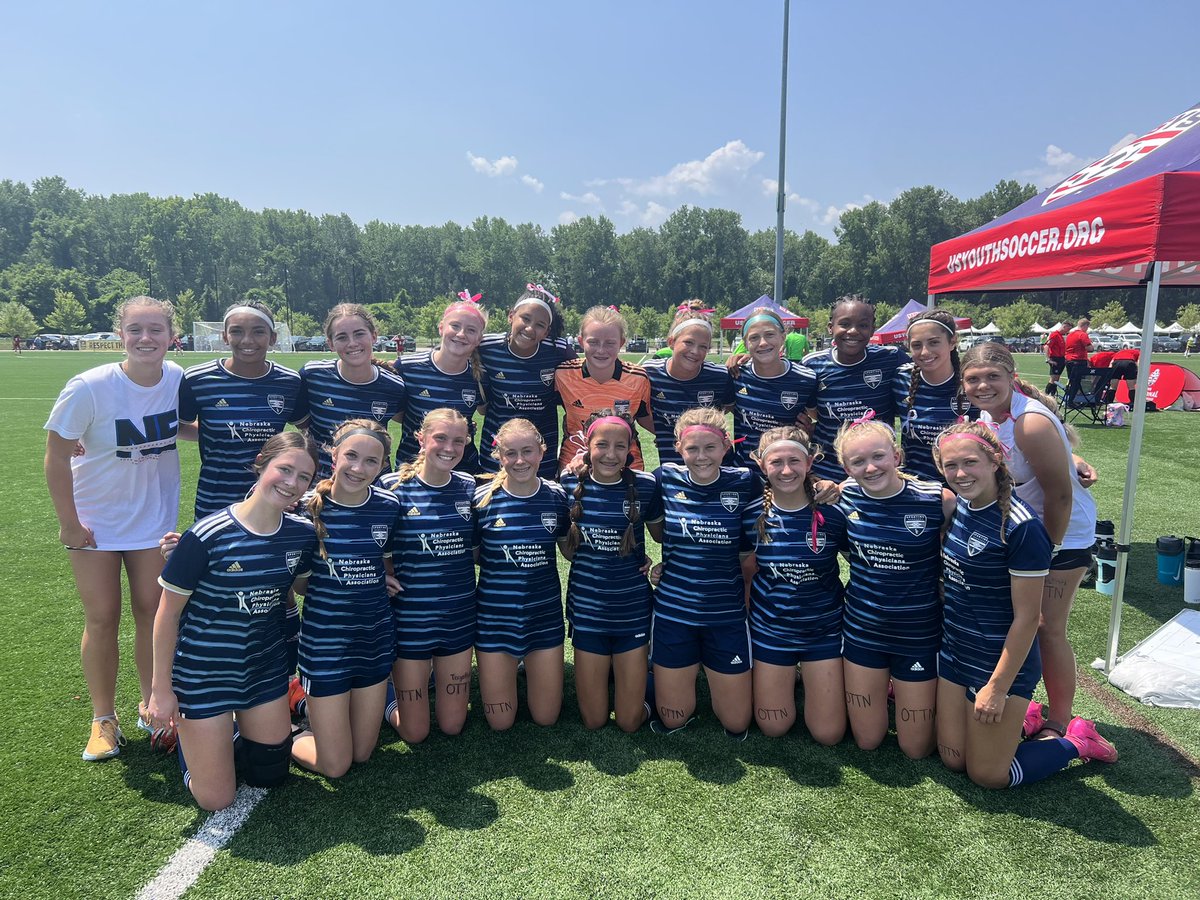 Girls USYS <a href="/USYouthSoccer/">US Youth Soccer</a> Regionals update:

Day 1️⃣
10 goals 1 conceded between our 04/05 and 08 ladies. 
04/05 - 3-0 v South Dakota 
08 7-1 v Kentucky

Relax. Rehydrate. Repeat. 
<a href="/NEBStateSoccer/">NEB STATE SOCCER</a> 
#RoadtoFL
