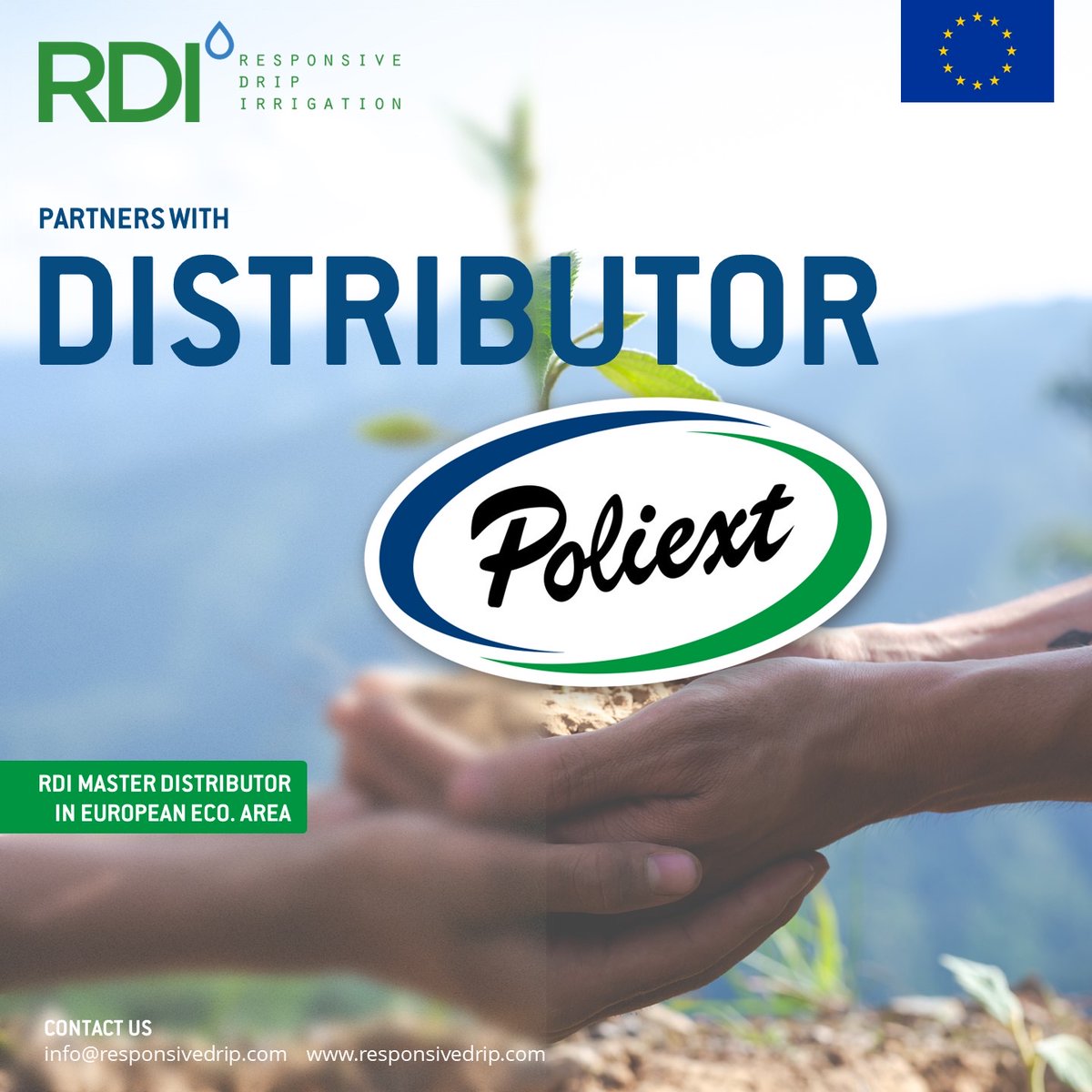 Meet Poliext, RDI’s Master Distributor in EEA.
Established in 1991, Poliext is a family-owned production company based in #Hungary, offering solutions in the fields of water supply, #agriculture, #landscape, turf #irrigation, &amp; telecommunications. 
👉poliext.hu/en