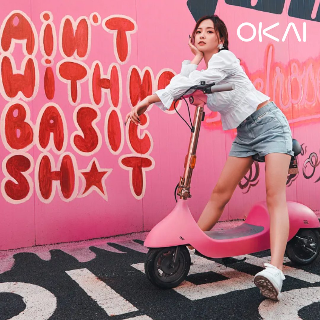 okai_co's tweet photo. 💕Pink lovers unite; it's National Pink Day!!💕
 We all need a pop of pink sometimes! Shop our Ceetle EA10 and celebrate by cruising the streets in style with a max speed of 15.5mph and a range of 34 miles.
🌸💖 🎀
#NationalPinkDay  #PinkVibes #rideOKAI #RideInStyle #pink https://t.co/PC0XXjrJmR