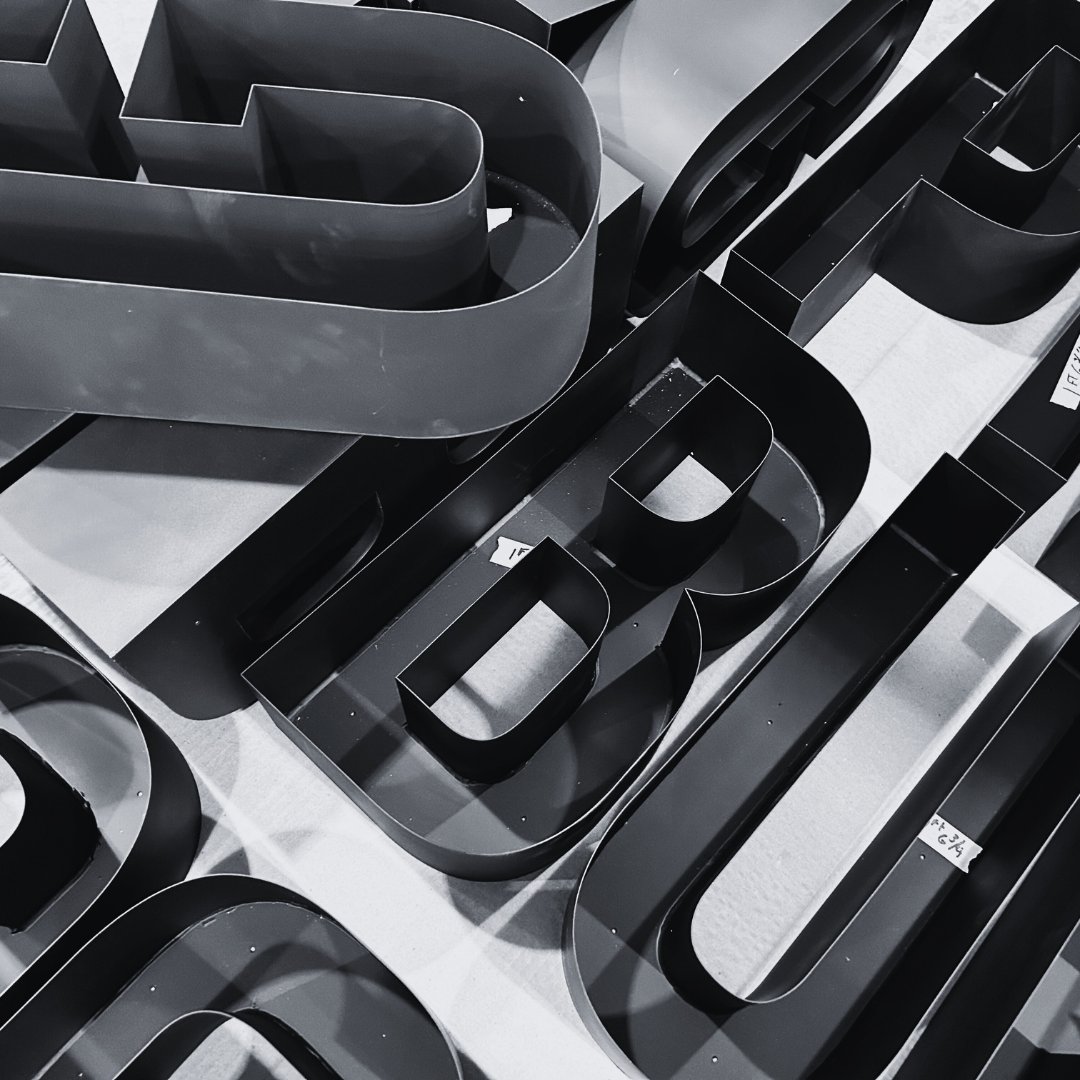 FABrication Friday is back!

Summer is our busy season for interior and exterior signage. These cool metal channel letters will be going up soon in a highly visible location 😉
#signsgreenbay #fabrication #signage