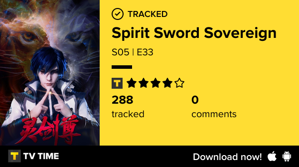 Finalizado: Spirit Sword Sovereign[S05 | E33] #spiritswordsovereign  tvtime.com/r/2RE3b #tvtime