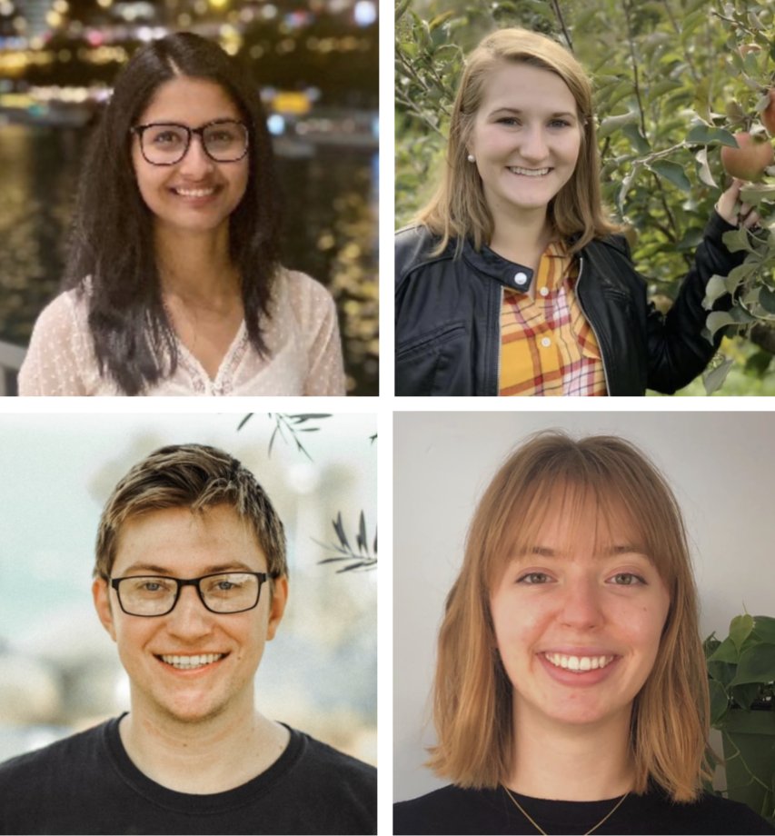 Congratulations to the UChicago #MRSEC Graduate Fellowship Award recipients Elina Ghimire, Savannah Gowen, Matthew Schmitt, and Samantha Livermore!