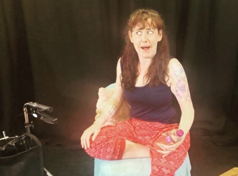 LouiseScottacts's tweet photo. a year ago since I wrote &amp; performed my first one woman show with college about being a carer for my gran. She’d only passed 3 months previously &amp; I’m so proud of it. It’s been rewritten more than I’ve slept &amp; she ready for the world to see it ❤️ 
#WhatIdDoForYou #TimeToSubmit https://t.co/Hw08hj1rkA
