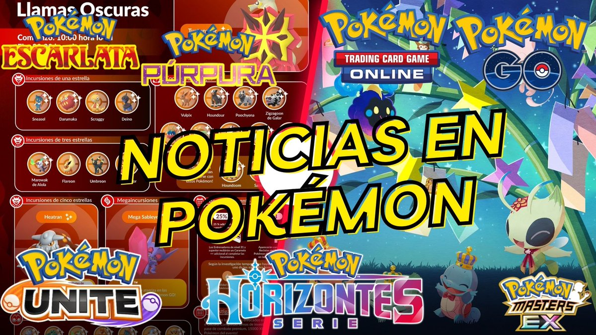 Mardant01's tweet photo. 🔥 Noticias Pokémon  
👉 Noticias de Pokémon TCG 
👉 Pokémon GO 

Link: https://t.co/Hl1X2rSMxs

#Pokémon #Pokemon #YouTube #PokemonScarletViolet #pokemonunite #PokemonGO #pokemoncommunity #PokemonDLC https://t.co/JX6U2mDs6k