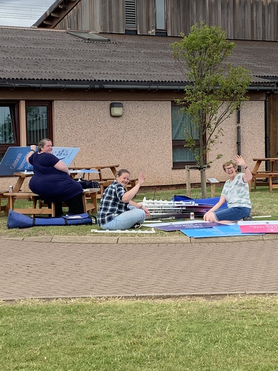 Relay4Dunbar's tweet photo. As with every event there is always lots of background work done to ensure everything runs smoothly! 6 hrs of hard work and we are ready for the rest tomorrow morning xx see you all there!!! #relayforlifedunbar @CR_UK https://t.co/YwbQkaNHbV