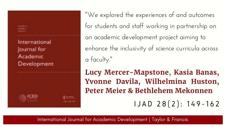 IJAD (@intljouracaddev) on Twitter photo Latest issue: 'āIām not aloneā: outcomes of a faculty-wide initiative for co-creating inclusive science curricula through studentāstaff partnership', by <a href="/LucyMercerMaps/">Dr Lucy Mercer-Mapstone</a>, <a href="/edinkasia/">Kasia Banas</a>, <a href="/whydee13/">Dr Yvonne Davila</a>, <a href="/willaonthego/">Prof Willa Huston</a>, P. Meier & B. Mekonnen, IJAD 28(2), 2023 - doi.org/10.1080/136014⦠Latest issue: 'āIām not aloneā: outcomes of a faculty-wide initiative for co-creating inclusive science curricula through studentāstaff partnership', by <a href="/LucyMercerMaps/">Dr Lucy Mercer-Mapstone</a>, <a href="/edinkasia/">Kasia Banas</a>, <a href="/whydee13/">Dr Yvonne Davila</a>, <a href="/willaonthego/">Prof Willa Huston</a>, P. Meier & B. Mekonnen, IJAD 28(2), 2023 - doi.org/10.1080/136014ā¦