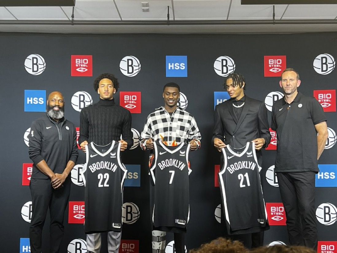 Brooklyn Nets introduce trio of 2023 draft picks at HSS Training Center -  NetsDaily