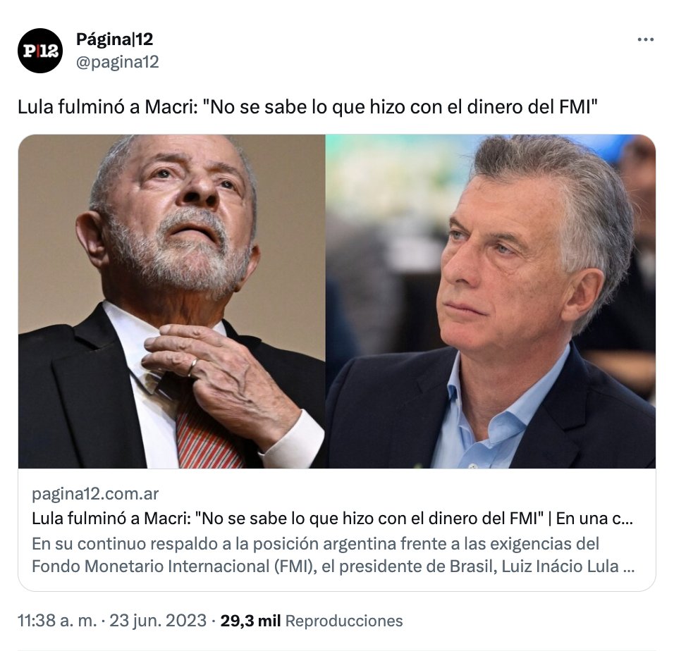 Sergio Chouza On Twitter Gracias Lula Por Contarle A Todo El Mundo Que En Argentina Tuvimos Un