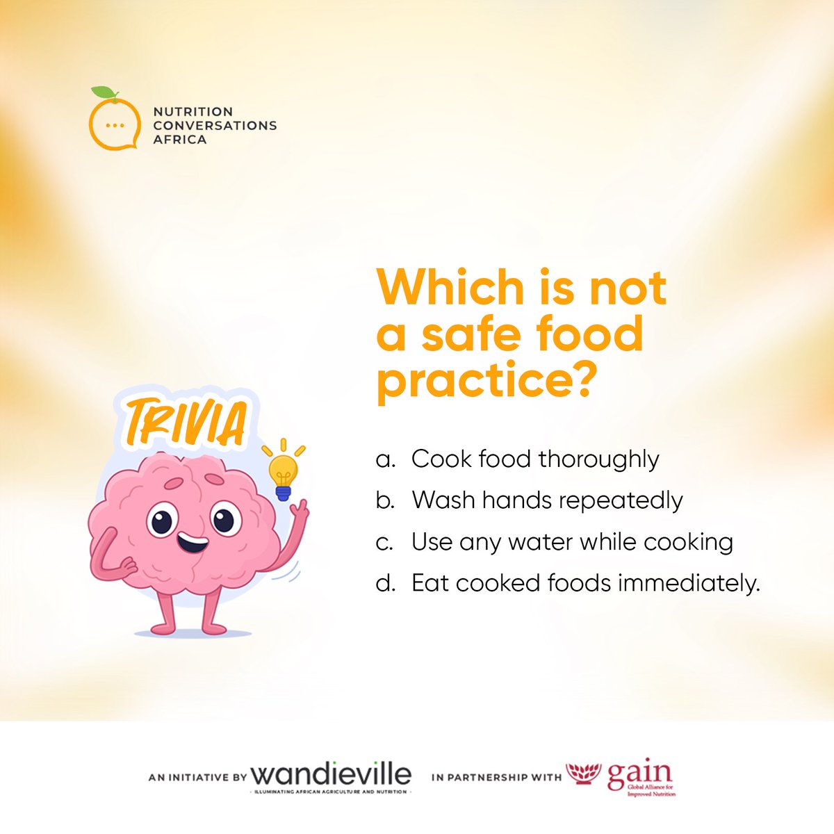 NutritionistKD's tweet photo. #FoodPractise
Which one below is a bad practise? 

@NCAfrica invites us to take part.
Safe food is everyone's concern.
See you in the comments.

#NutritionWeekendPoll 
#NutritionistofYear https://t.co/OfayKVSkn4