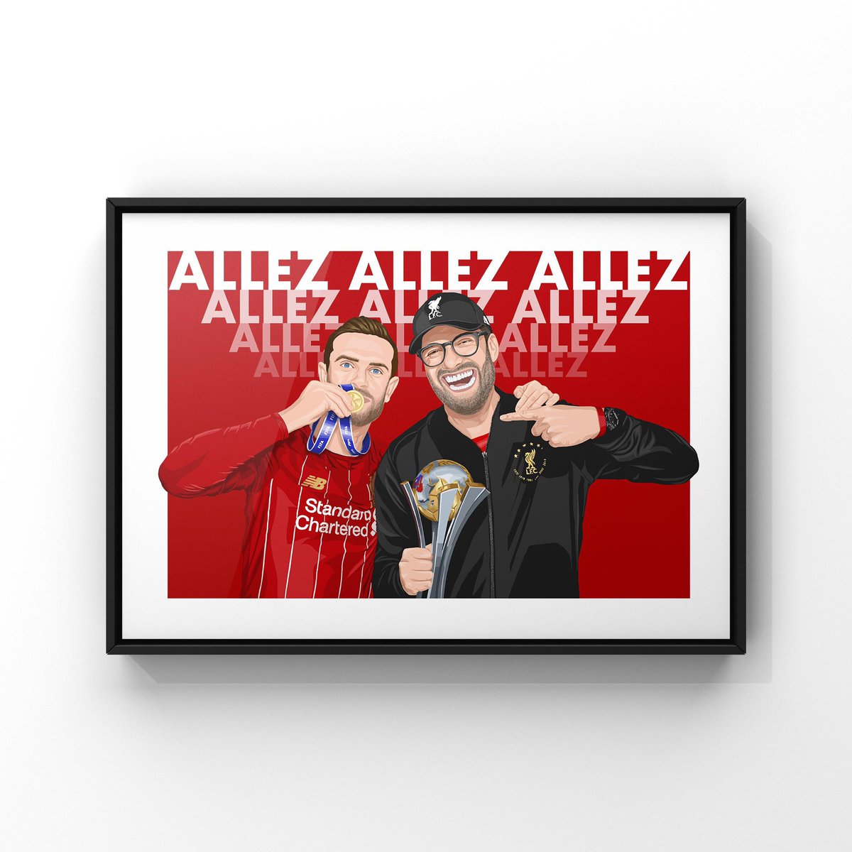 DesignsPed's tweet photo. Still time to pick up my #klopp &amp; #Henderson 
 Print for £1 👀⬇️ https://t.co/nelXmU5lpW