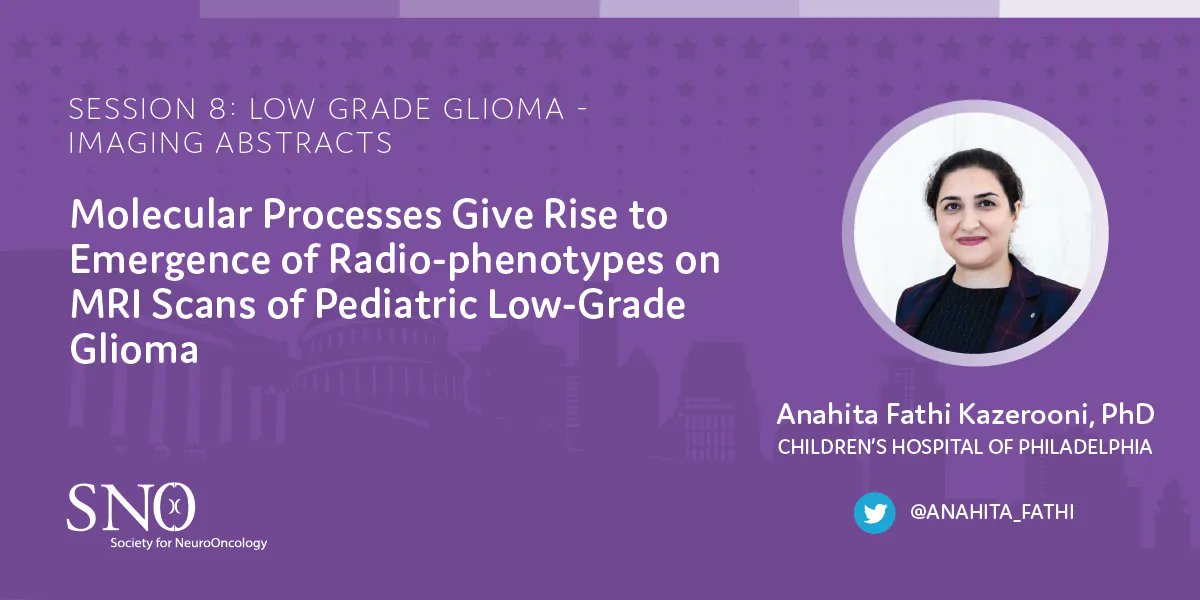 wearecbtn's tweet photo. Another fantastic opportunity to hear from @anahita_fathi of @ChildrensPhila about the breakthroughs in #imaging technology that enable the use of radio-phenotypes on #MRI scans in pediatric low-grade gliomas #plGG Join at 4:25 pm ET during #PedSNO2023 @NeuroOnc @CBTNetwork https://t.co/k3NogAVEEb