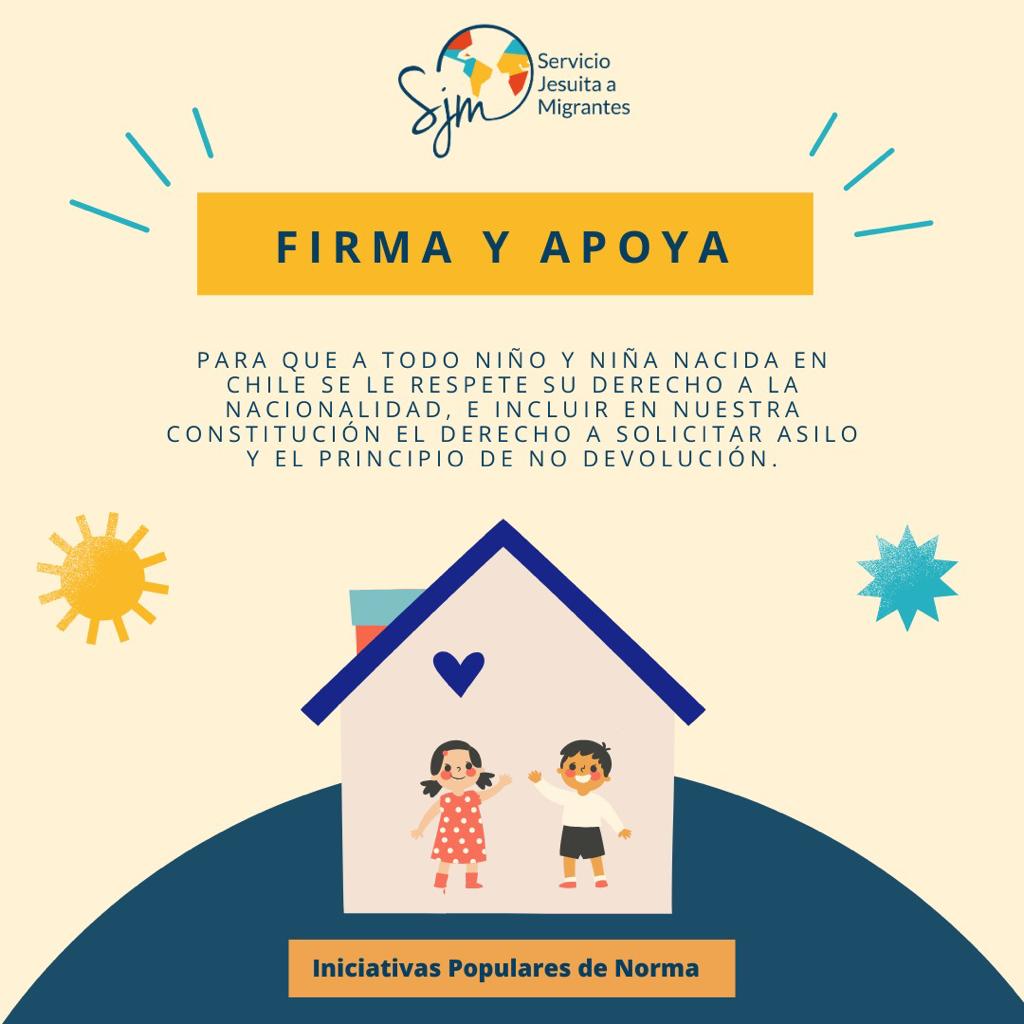 📝Firma y apoya para que a todo niño y niña nacido en Chile se le respete su derecho a nacionalidad, el derecho a solicitar asilo y el principio de no devolución. Debemos reunir 10.000 firmas hasta el 7 de julio. Apoya aquí:  
👉🏻encr.pw/BsGOf
👉🏻encr.pw/hwKnZ