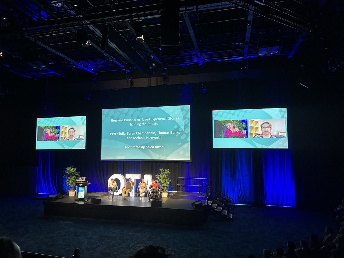 @genyusnetwork @otaust Led so genuinely, cleverly and charismatically by the wonderful @calebrixon @genyusnetwork  - and sharing the things we need to keep hearing in plenary presentations, panels, and chats. I also saw lots of participatory and codesign research. Excellent work all #OTA2023