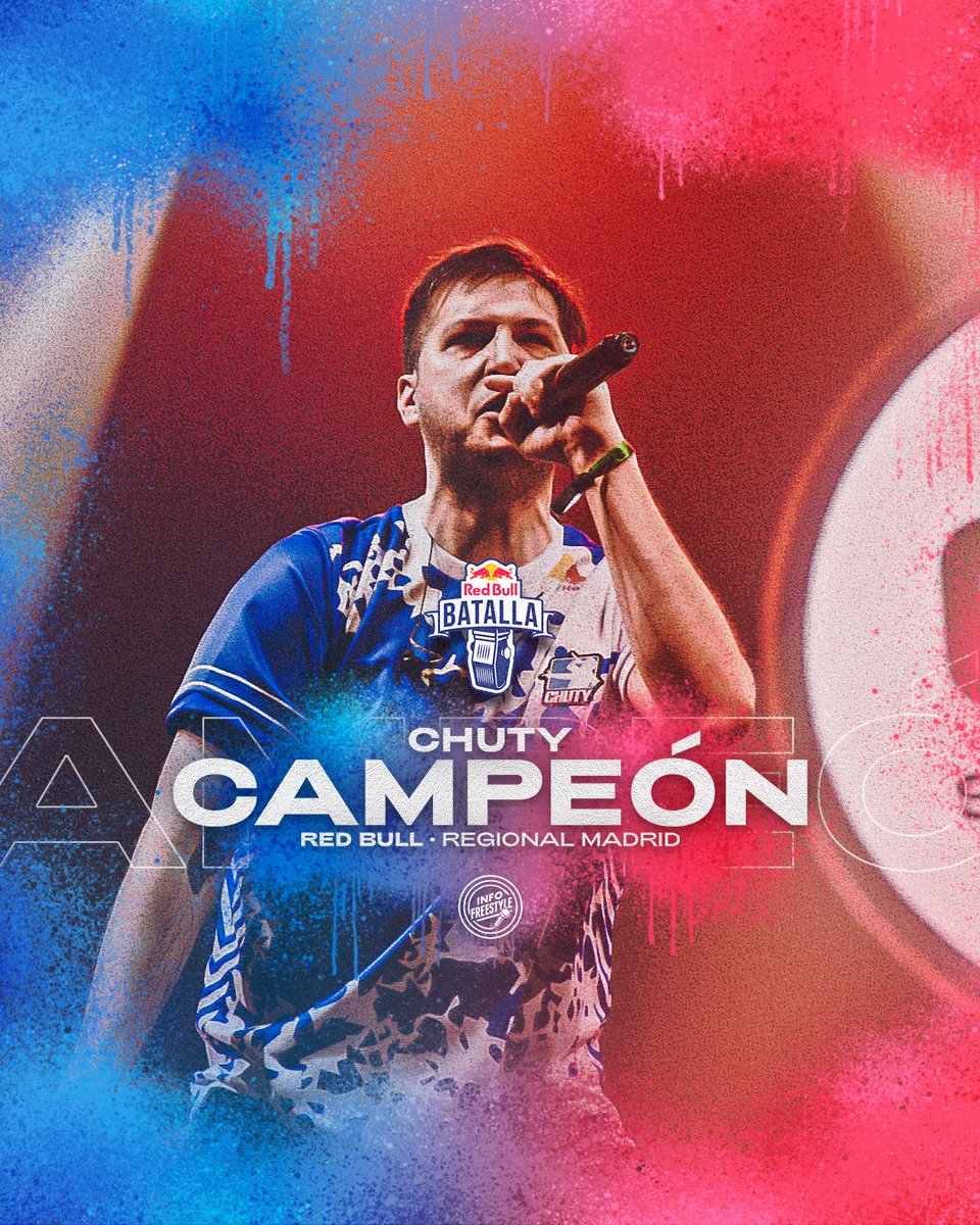 ¡Campeón Regional! 🥇

CHUTY es el campeon de la regional de Madrid 🇪🇸 de Red Bull Batalla. 

Lo acompañarán a la Final Nacional: Climax, finalista regional y los freestylers que cayeron en semifinales que fueron Babi y Peret.

#RedBullBatalla 🇪🇸