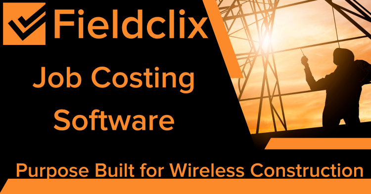 Fieldclix's tweet photo. Fieldclix was built to address the unique challenges that the #WirelessConstruction industry faces. Shorter project timelines, a mobile workforce, &amp; #jobcosts that need constant monitoring. 

Always know where you stand with Fieldclix Job Costing Software: https://t.co/bRlnClZMAI https://t.co/0bTTcOqv3E