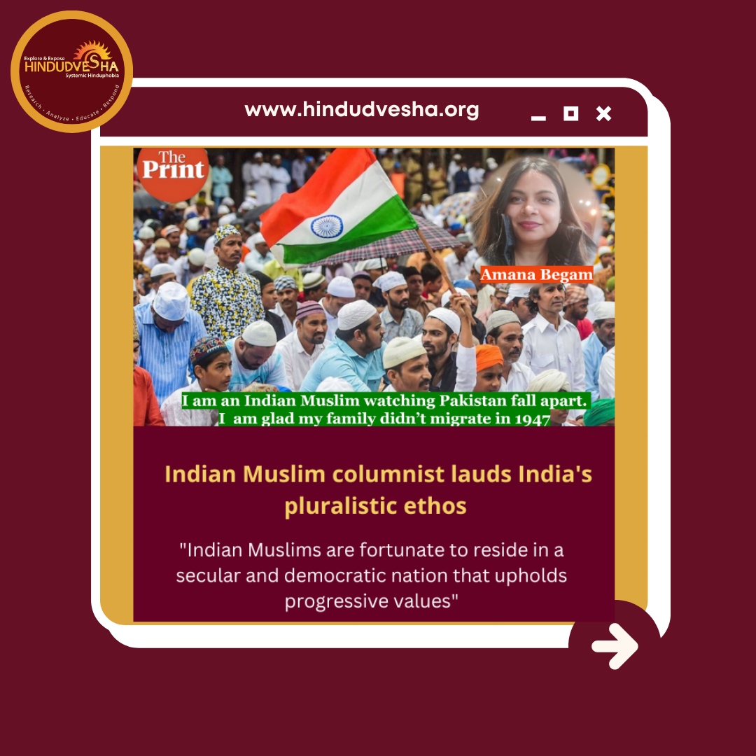 IHindudvesha's tweet photo. Indian Muslim writer gives the lie to the discriminatory treatment narrative.
Read more: https://t.co/SI0CY16f1O
@HinduPACT
#ProgressiveIndia #InclusiveNarrative #SecularDemocracy https://t.co/B5jEamgyMS