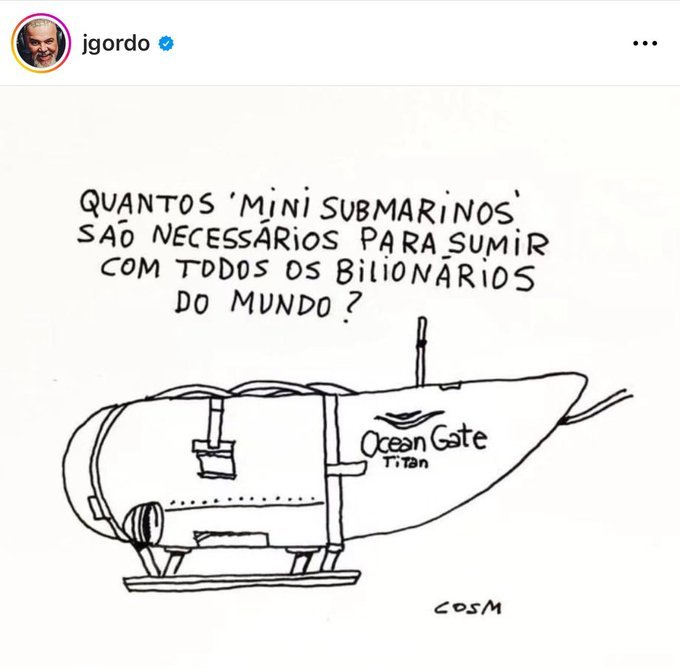 Que delícia ver os viralatas da direita brasileira se mordendo porque o João Gordo compartilhou essa charge genial 😂 🤘🏾