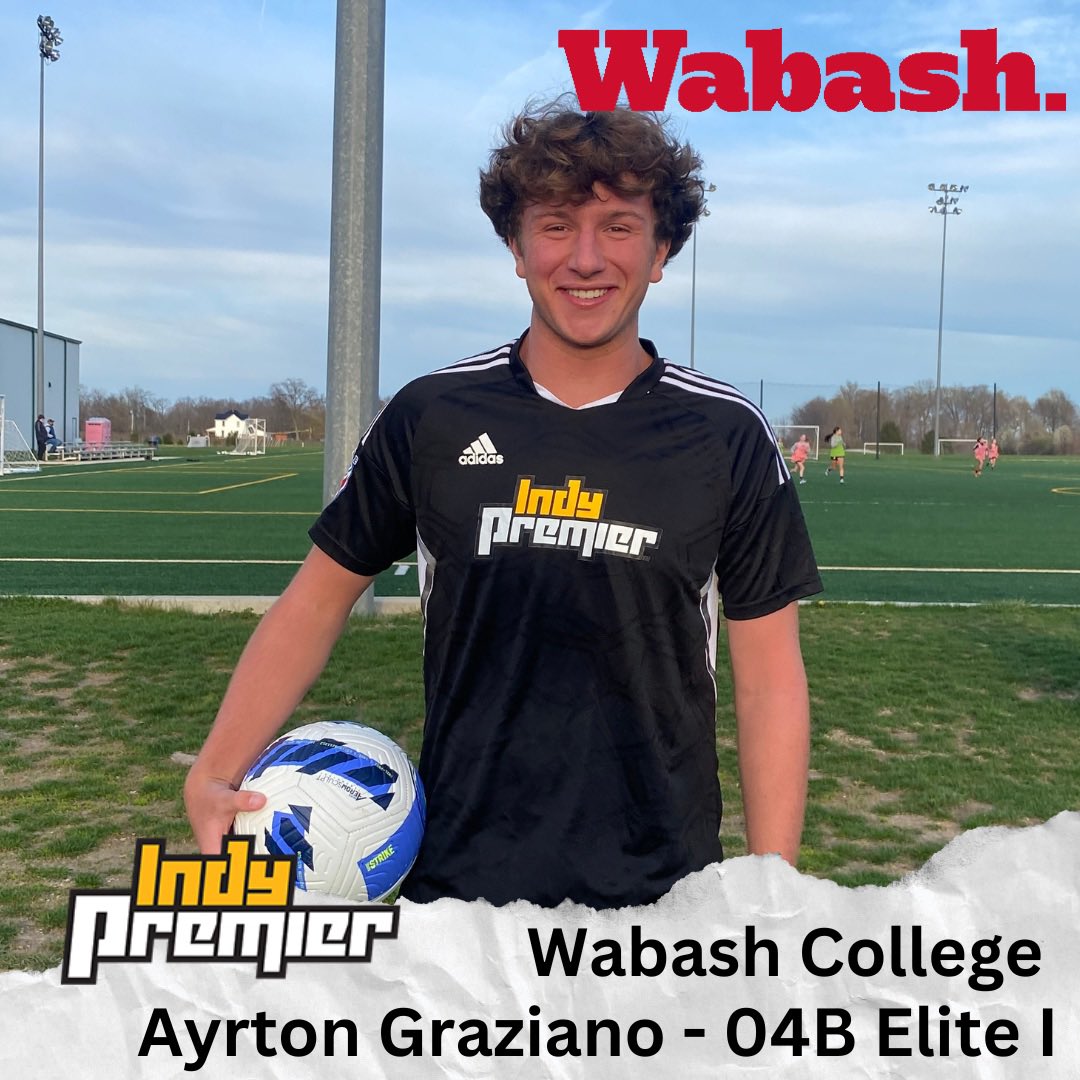 🚨College Commitment Alert🚨 
Congrats to Ayrton Graziano on his commitment to play at Wabash College. Ayrton has been with Indy Premier for 10 years and is planning to major in Biology.
Thanks @wabashsoccer 
#findyourfit #colegesoccerisfun #littlegiants