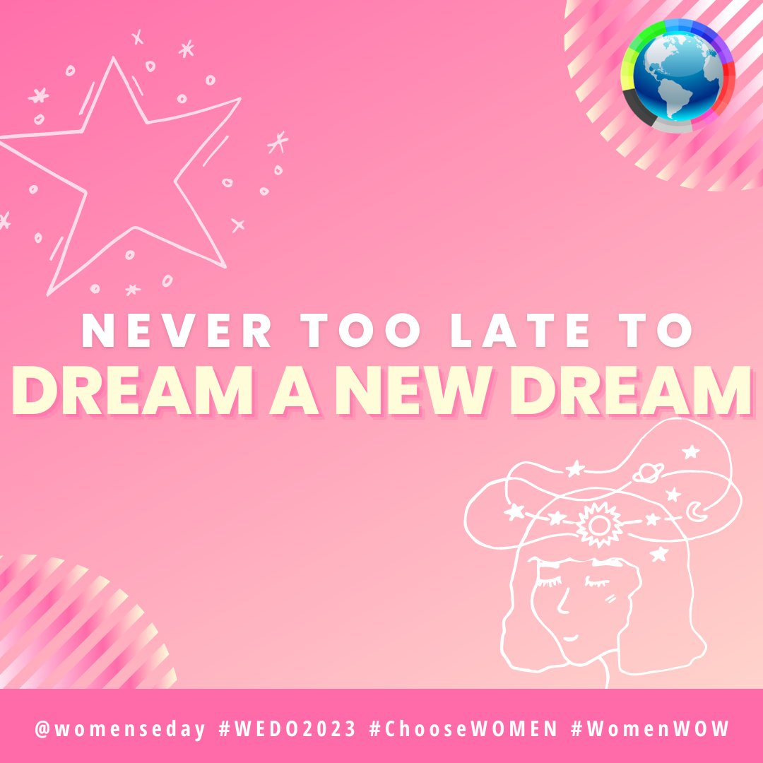 Psst! Listen up, dreamers! Life's full of ENDLESS possibilities, so go ahead and DREAM BIG! Join our movement at at womenseday.org #Inspiration #Motivation #WomenLeaders #ChooseWOMEN #WEDO2023