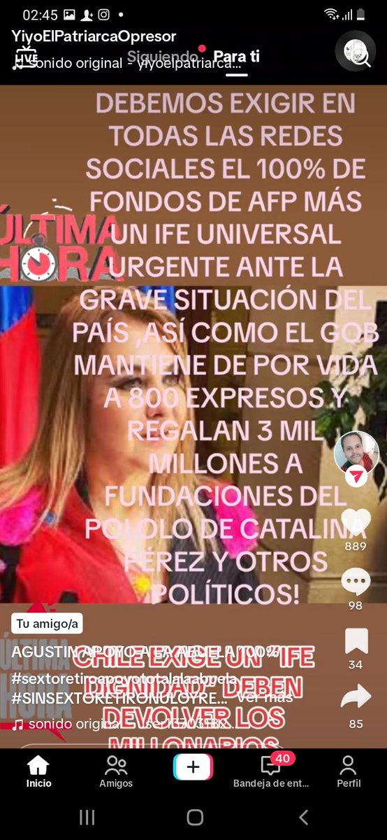 zunilda091's tweet image. Chile necesita ayudas URGENTE Y ESTE @GobiernodeChile debe ayudar es una obligación del gobierno ya q tuvieron la patudes de negar un @sextoretiro q era nuestro dinero ahora ellos deven asumir #100deAfp #IFEUNIVERSAL SIN LETRA CHICA POR ESA DIGNIDAD @AGUSTINTHEPOWER @lamostacilla