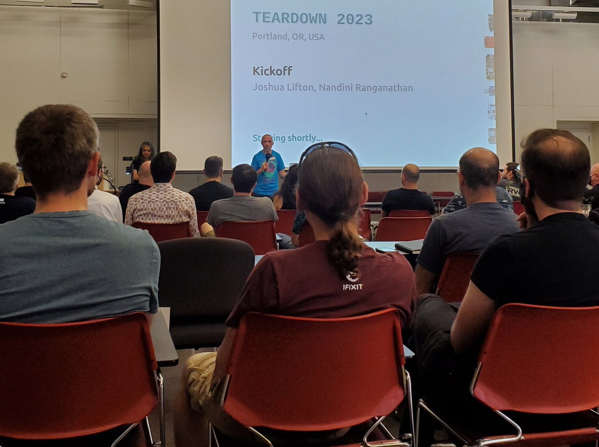 It's the kickoff for @crowd_supply's #hardware #Teardown conference!