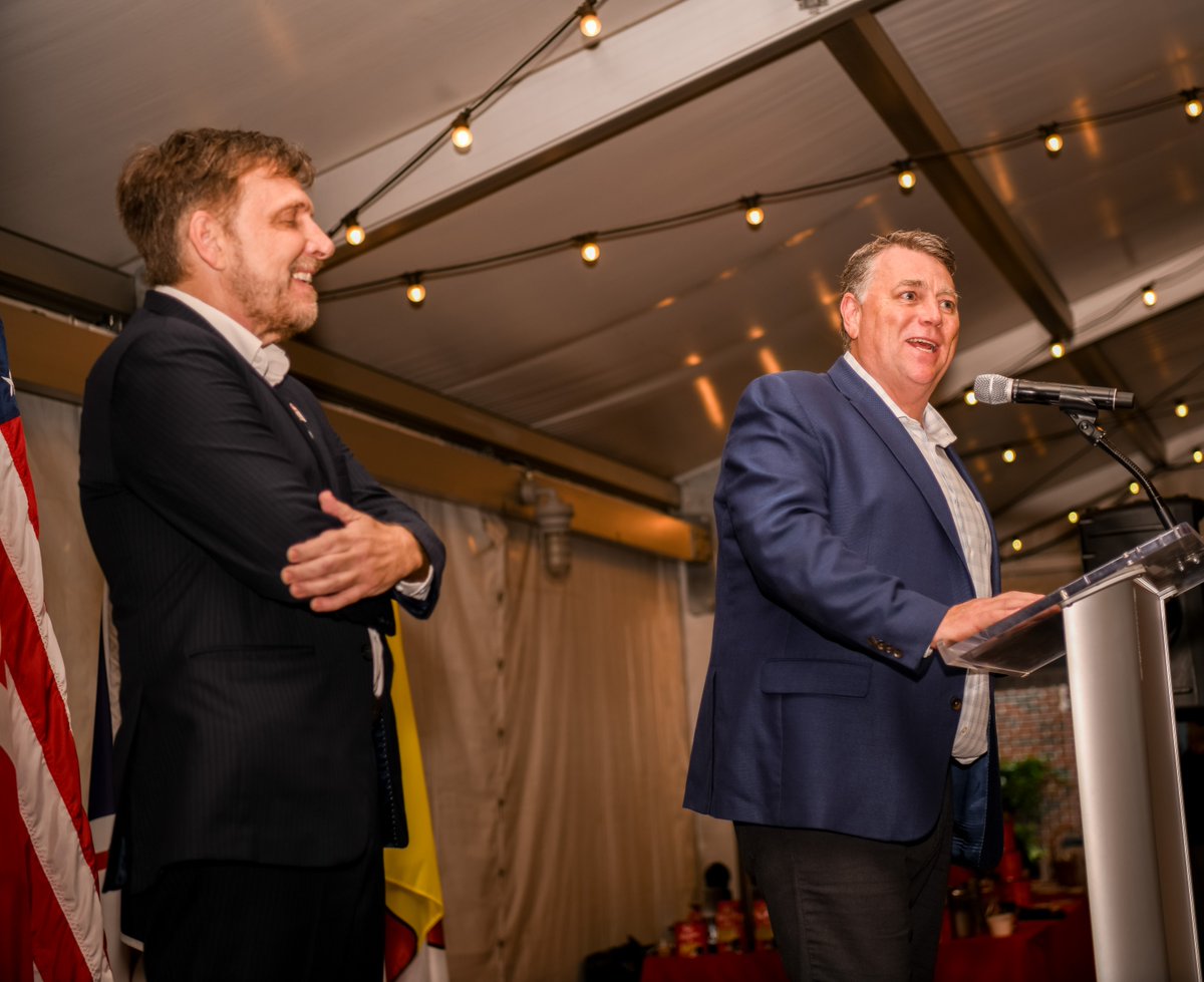 Great to have Prince Edward Island Premier <a href="/dennyking/">Dennis King</a> in the Southeast this week, to join our 50th anniversary fête, and to underscore the importance of PEI to this region, with its exports of frozen food &amp; seafood, engine &amp; turbine equipment, and aerospace products &amp; parts.