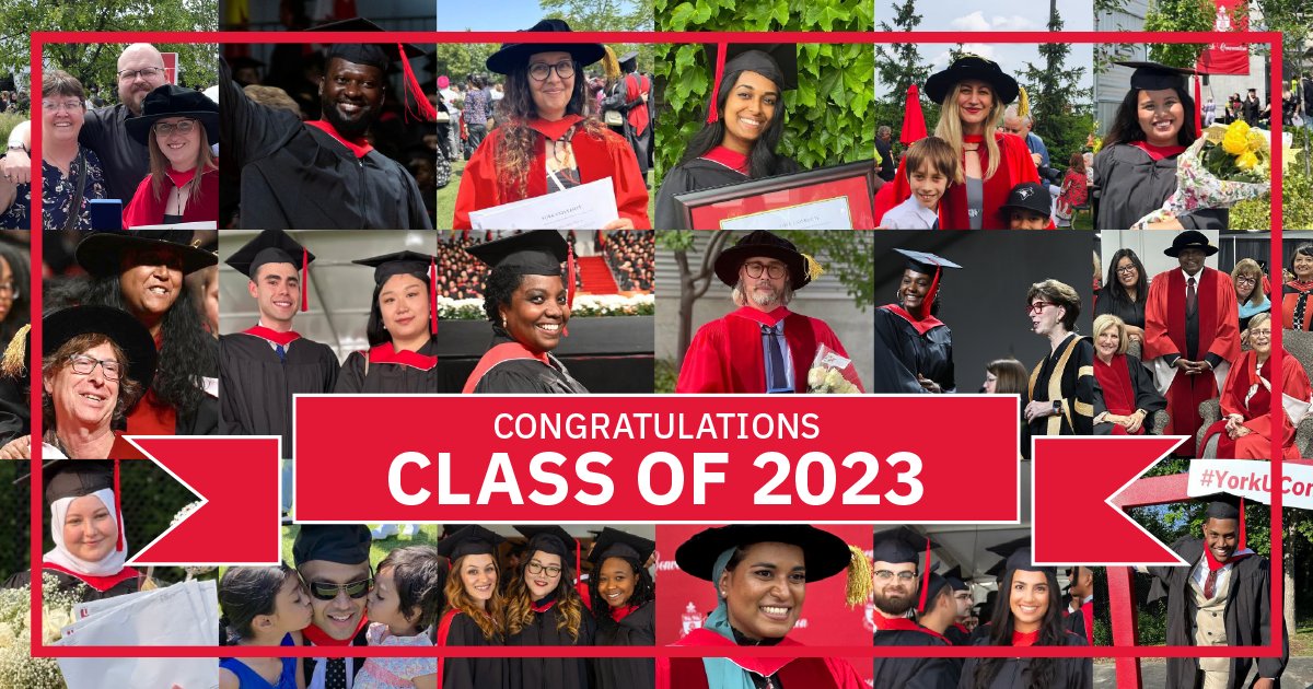 Over the past few days, master's and doctoral scholars attended #YorkUConvo to celebrate their studies at #YorkU. 🎉🎓

Our #GradStudiesYU community is very proud of you, and we hope you will continue your voyage as critical thinkers to advance and invent creative approaches! 😊