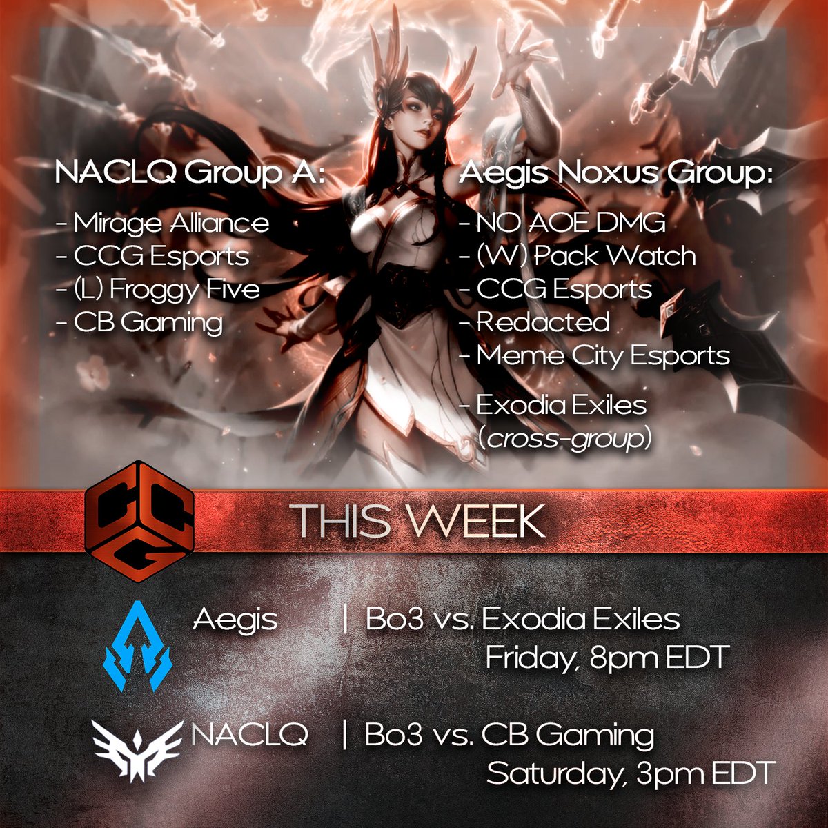 CCGEsport's tweet photo. Tons of CCG League of Legends action this weekend! https://t.co/CRN1Gq8m0q
