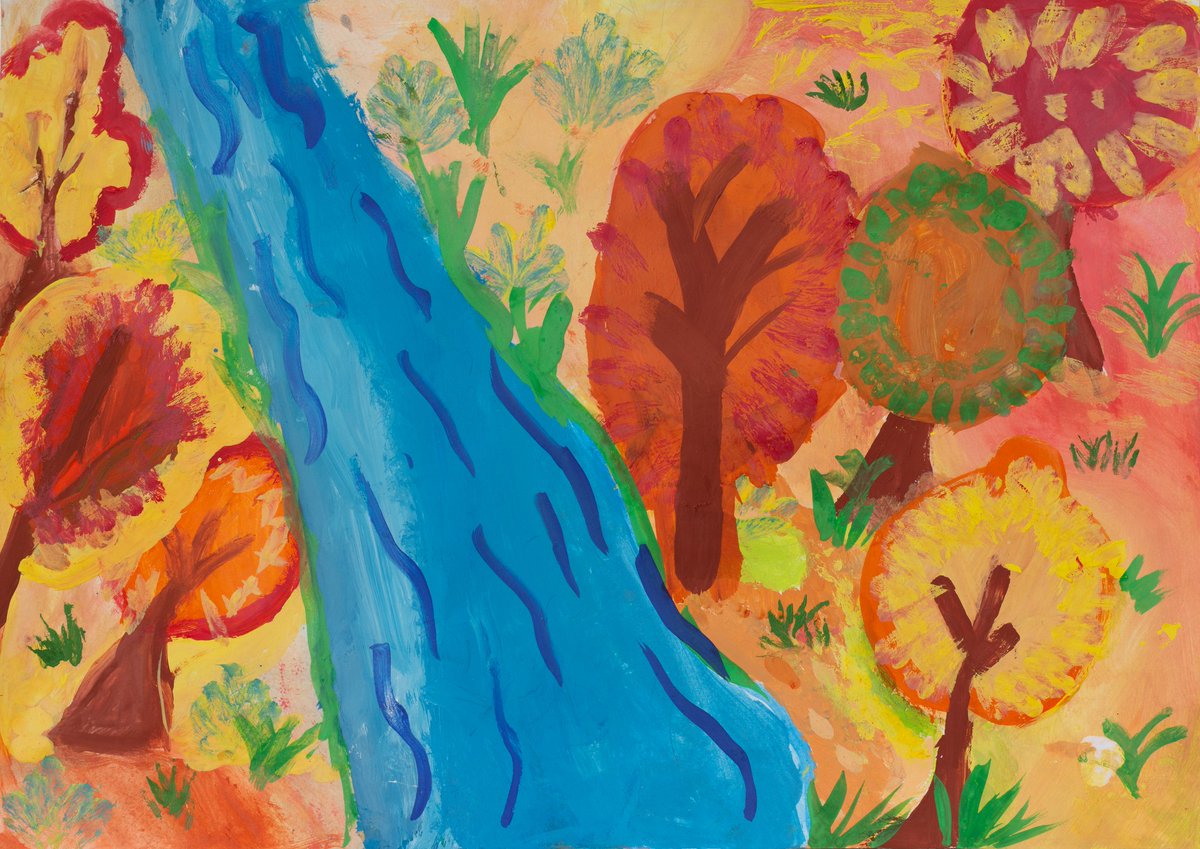 Vol__Volk's tweet photo. Autumn river

#kidlitillustration #kidlitart #childart #childillustration #illustration #art
#gouache #gouachepainting
#NFTCollection #opensea
#autmn #autumnillustration
#autumntrees #river https://t.co/dAJ7jEac8a