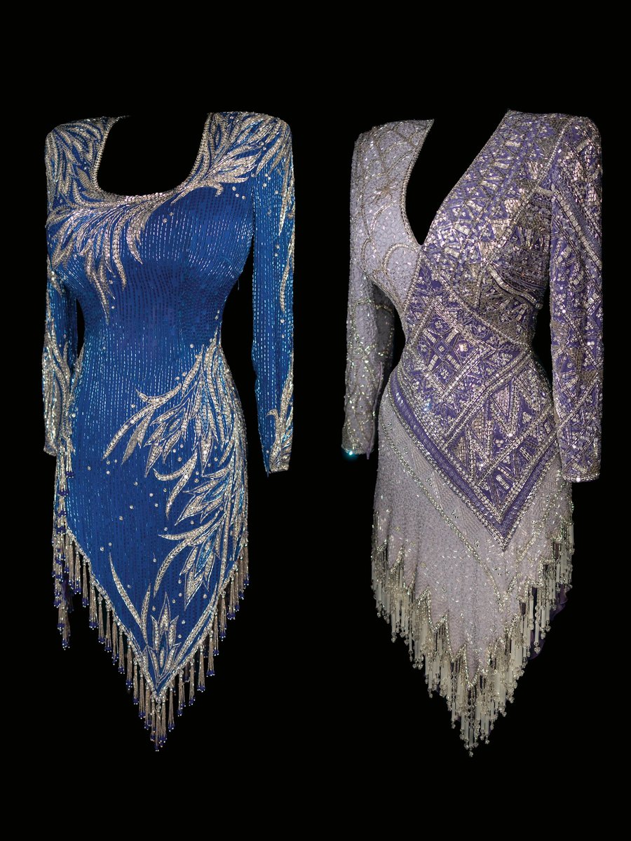 From @Dollywood to Hollywood, Tony Chase was so creative with all the embellishments on my gowns. I love looking at his sketches for the intricate beadwork. I wore this blue dress on tour in the 1990s, and the lavender and purple one for the premiere of Steel Magnolias in…