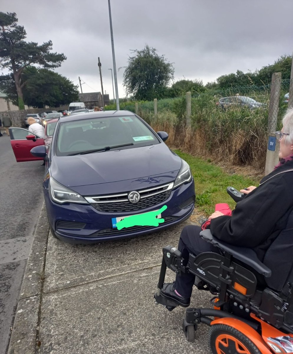 A friendly reminder &amp; request not to park on or block footpaths. It's unfair on wheelchair users &amp; people with prams, etc #wheelchair #accessible #access