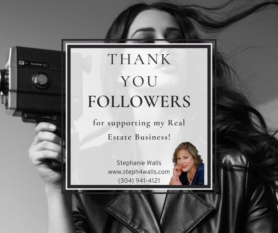 steph4walls's tweet photo. I can't thank you all enough for supporting my Real Estate Business, and also for following me on my Social Media channels. :)  Thank you!
#steph4walls #Blessed #sellmyhome #viennawv #parkersburgwv #belpreoh #coolvilleoh #mariettaoh #williamstownwv #buyahome https://t.co/ZZt5jXSK5b