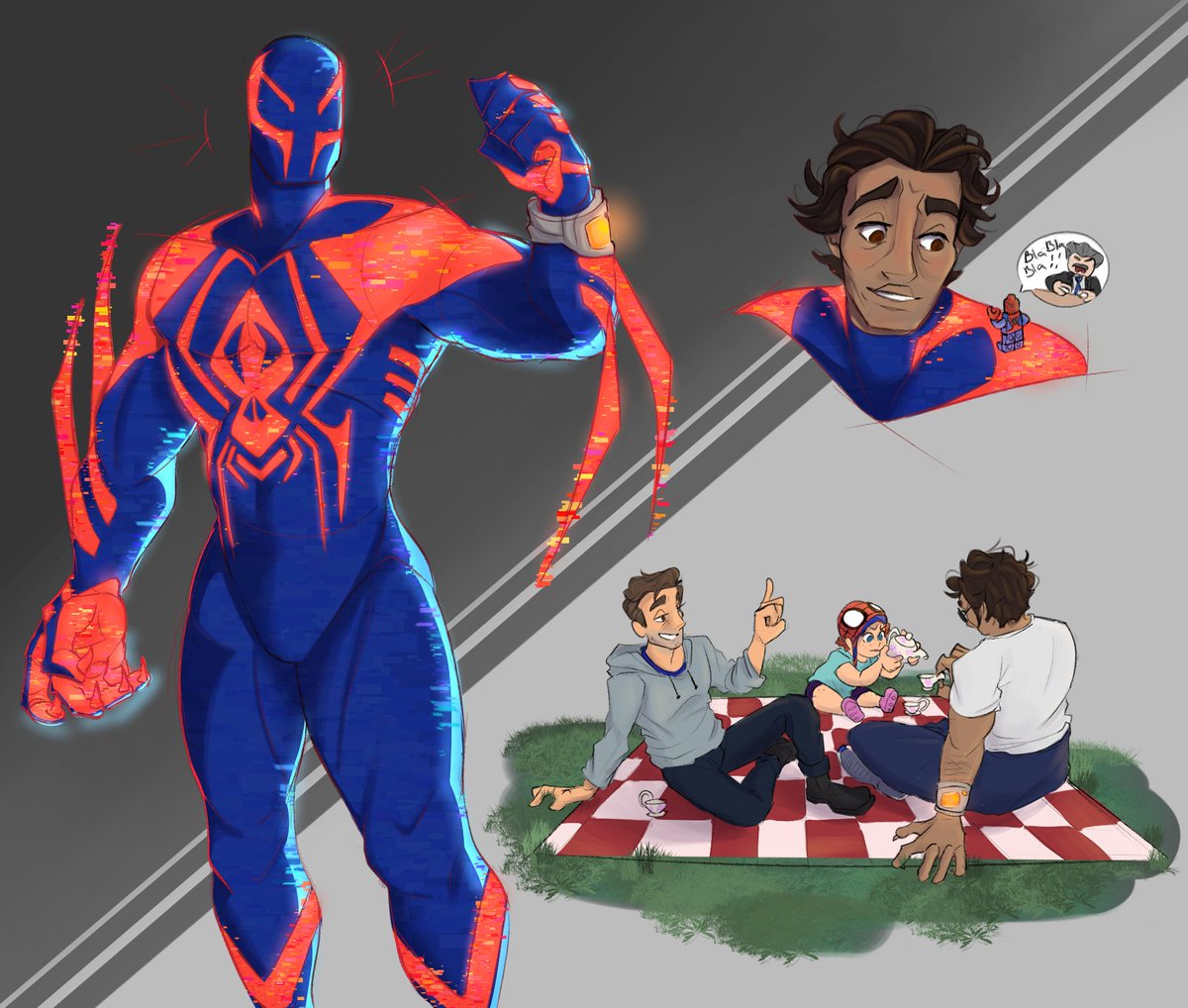 I've only got to see the movie once,  but I'm already obsessed 😩 

#MIGUELOHARA #SpiderMan2099 #AcrossTheSpiderVerse #SpiderVerse #PeterBParker #MaydayParker