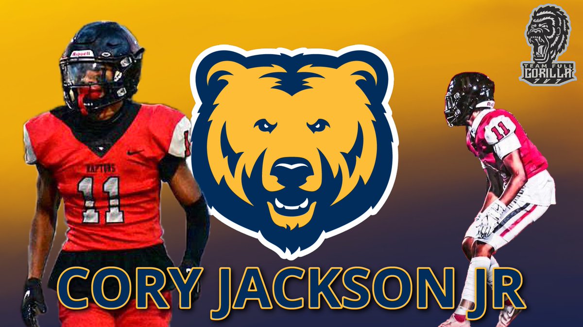 🚨🚨🚨🚨🦍🦍🦍🦍🦍🚨🚨🚨🚨

🔥🔥🔥🔥OFFER ALERT🔥🔥🔥🔥

Congratulations to @TeamFullGorilla 24’ CB @coryjacksonn earning an offer to continue his academic & athletic futures @UNC_BearsFB LFG!!!🦍🏈💯 #baller #ifyouballyoullgetthecall #skorillas #gorillawarfare #OAGAAG