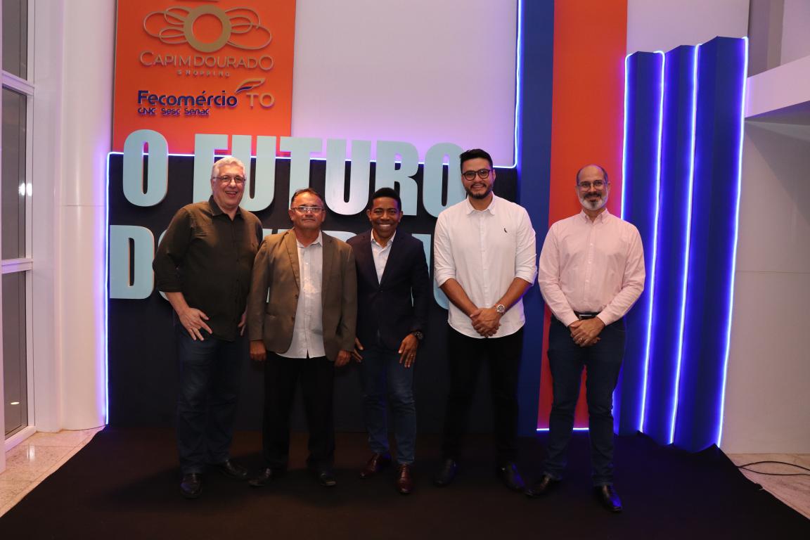 fecomercioto's tweet photo. O presidente em exercício do Sistema Fecomércio Tocantins, Domingos Tavares, participou ontem da abertura da palestra: O futuro do Varejo, evento realizado pelo shopping Capim Dourado. https://t.co/7WW69O8tVW