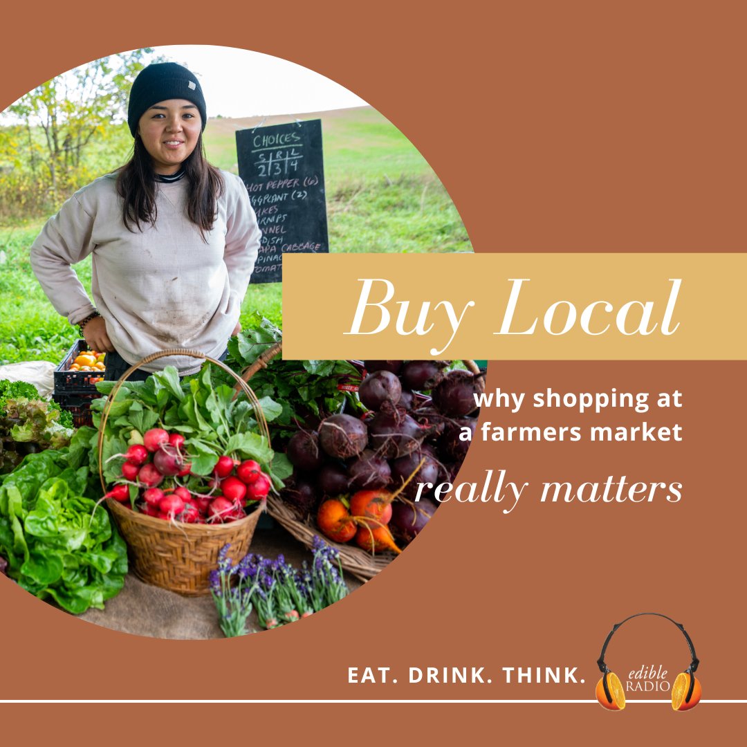 Want to make a difference in your community and support local food systems?

Listen to the latest episode of our Eat. Drink. Think. podcast to learn how: bit.ly/44i7SBI (hint: think farmers’ markets)

Sponsored by @farmland, featuring @AK_FoodPolicy @AndyNajaRiese & more