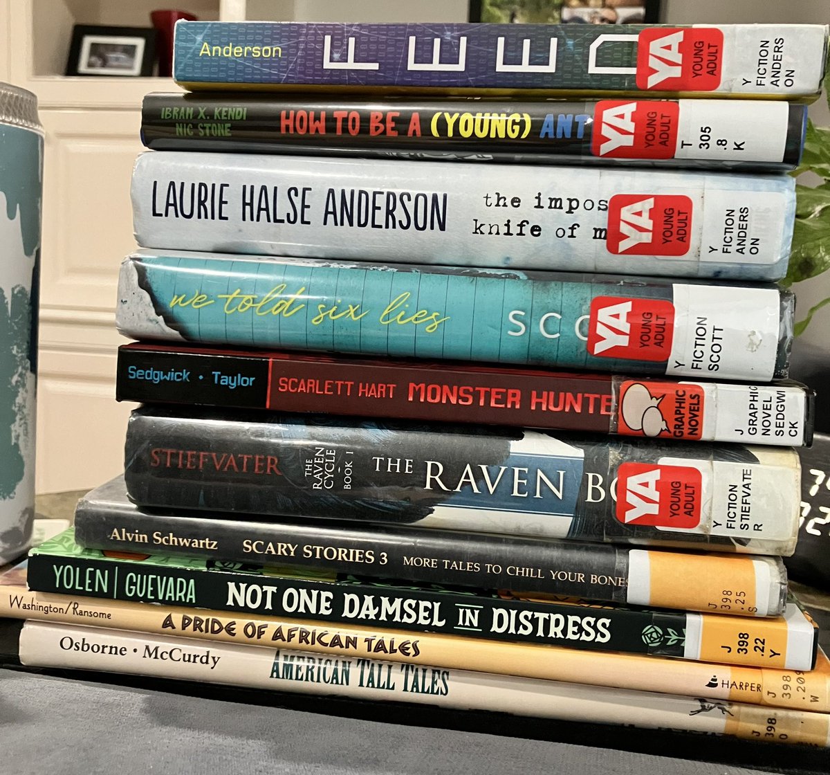 It’s that time of year when I bike to the library and get a bunch of books to read. #summerreading