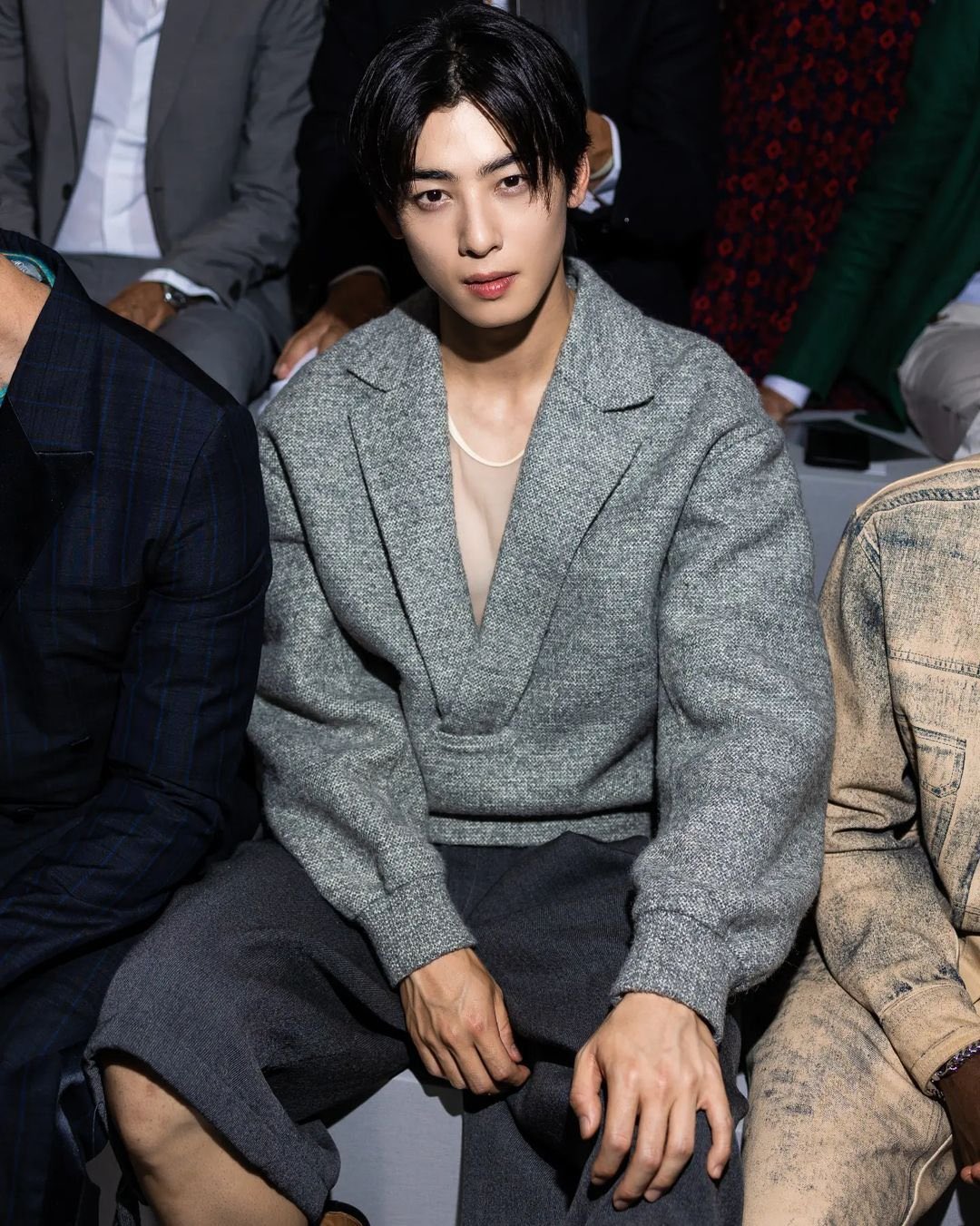About Music on X: Cha Eunwoo at Dior Men's Summer 2024 Fashion Show in  Paris.  / X