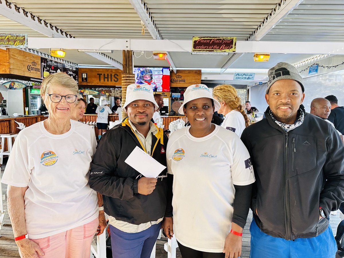 infosouthcoast's tweet photo. Congratulations to the winners of the #sctie β28km Beach to beach adventure hikeβ, from Port Edward to Ramsgate, today. Thank you to our #sponsors as well for their kind contributions which helped to make this event such a success. #kznsouthcoast #extendyourstay @LuckysManaba https://t.co/LpuXSfpCJM