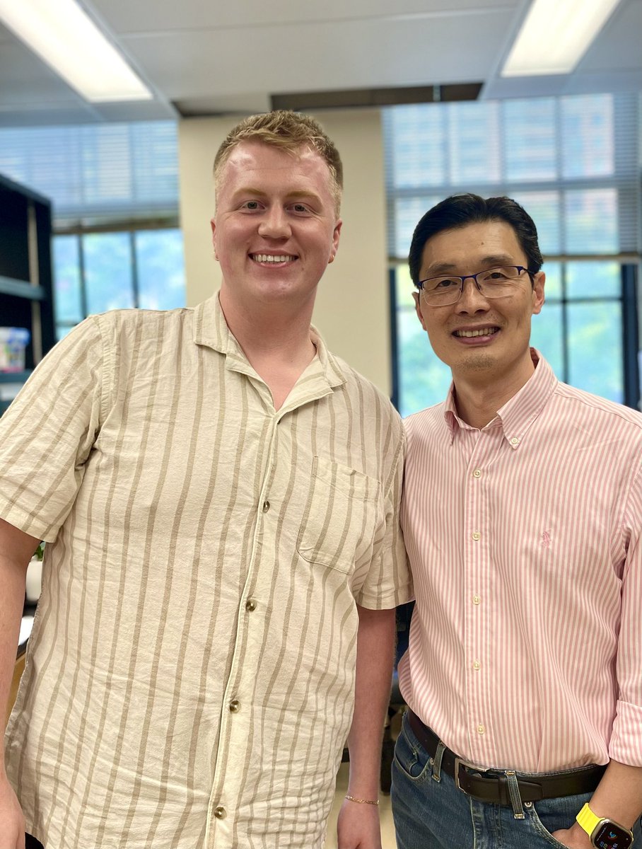 Yi_Lab_NU's tweet photo. There’s no better feeling to send off our first research assistant, Michael Sande, to embark on his new journey at graduate school! Wishing him all the best at UW Madison. Go conquer, Michael! https://t.co/BgClVeGjYY