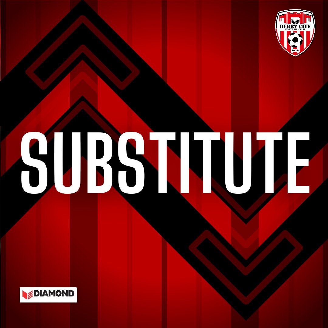 derrycityfc's tweet photo. Tiernan McGinty on for McEneff.
84' // DER 1-0 COR 🔴⚪ https://t.co/8QzkGYNdjp