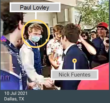 kjjjjjjjjh's tweet photo. Paul Lovley shaking hands with Groyper leader Nick Fuentes months after both participated in the Jan. 6 Capitol riot

#CPAC #Dallas #Fed #FBI #BrownSweaterBrat #NSA #Nazi #SuitGuysFlock #AmericaFirst #CapitolAF #J6 #SuitGuy (Joe Brody), Gabriel Chase

https://t.co/ktHYIrRK99 https://t.co/8pYh92mMxi