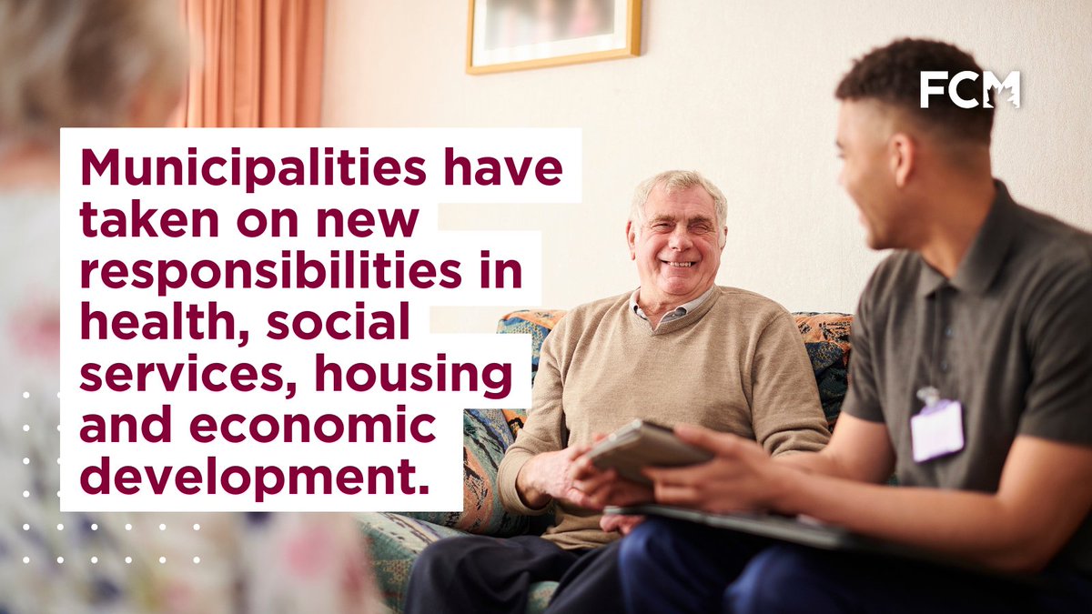 FCM_online's tweet photo. In recent decades, municipalities have taken on new responsibilities in health, social services, housing and economic development. And longstanding #CDNmuni responsibilities like policing, waste management and water and wastewater services are becoming more complex due to challenges linked to mental health, homelessness and climate change. It’s time for a new Municipal Growth Framework—a revenue tool that grows with the economy, and a redefining of the way we engage across orders of government.