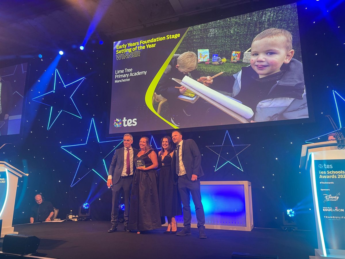 TesGlobalX's tweet image. Wow! A big congrats to @limetreepa of @BrightFuturesET for winning the EYFS Setting of the Year!   

Your EYFS setting is top-notch! 🙌 #TESSA #TesAwards