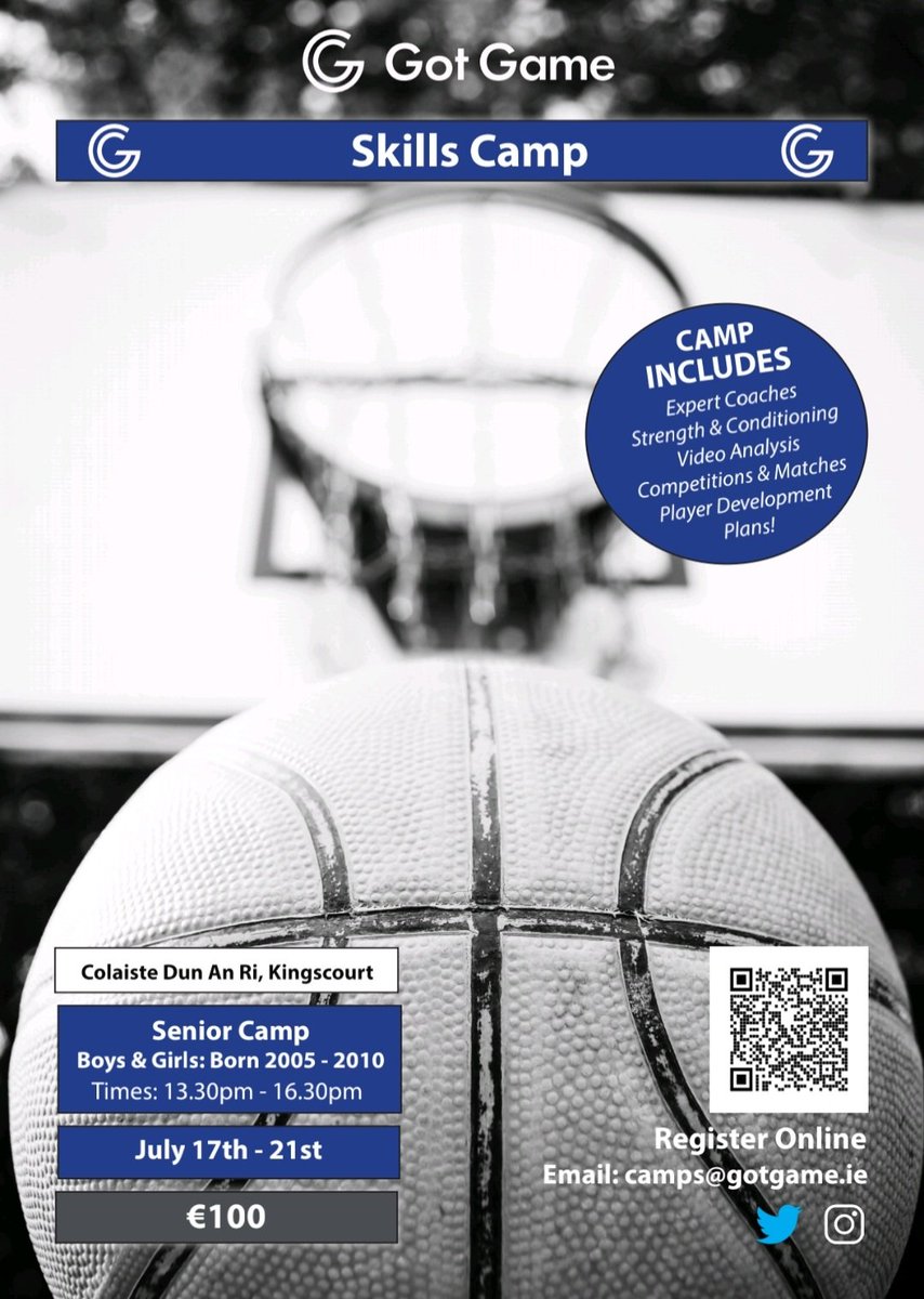 Got Game Basketball Tour 2023 🏀🚐

Third stop...

📍Kingscourt, Co Cavan, Ireland 🇮🇪
📆 July 17th - 21st

#IGotGame #GotGameBasketball #Kingscourt #SummerCamp