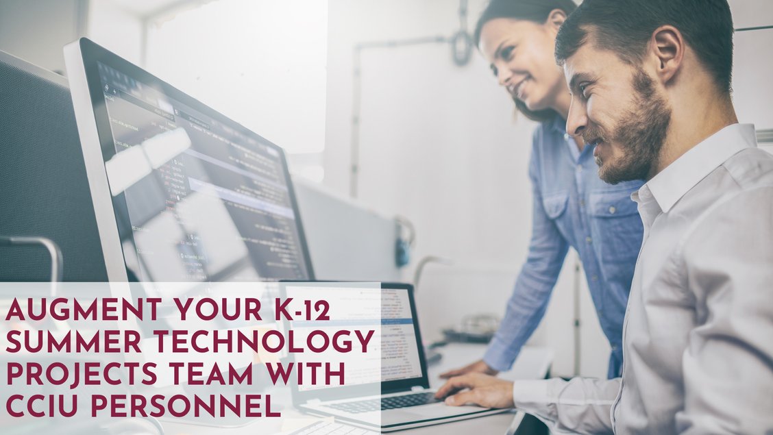 Looking for tech support?📱 The CCIU has staff available to augment your team and help complete summer projects. We are experienced in device refresh procedures, classroom technology inspections, asset management and more!💻 Visit cciu.org/tech to learn more!