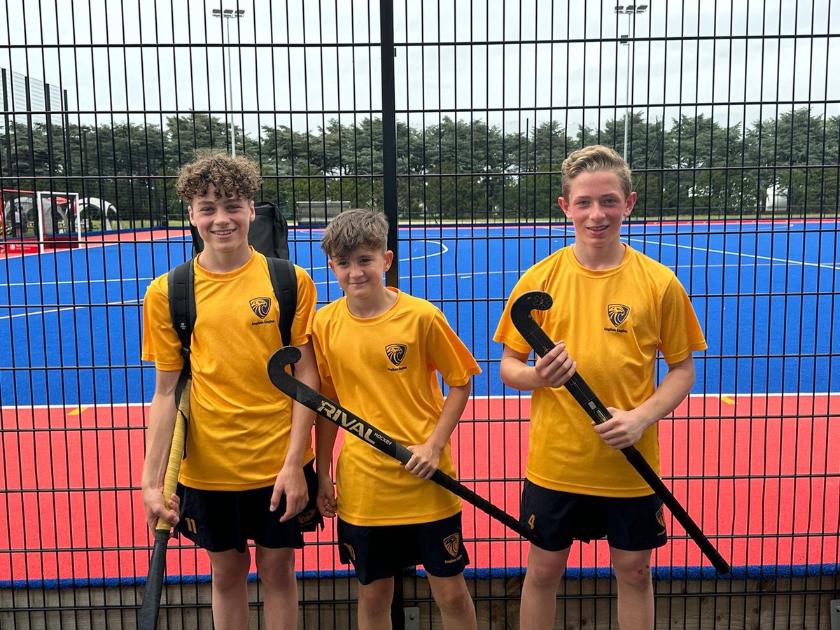 Super proud of <a href="/cchcuk/">Cambridge City Hockey Club</a> players Aodhan, Jonnie &amp; Joshi who are representing the East, playing for the <a href="/Anglianeagles/">Anglian Eagles</a> at the U13 <a href="/UKLionsHockey1/">UK Lions Hockey</a> tournament in Nottingham this weekend👏👍💪

#openingmatchwin
#eagles
#teamCCHC ❤️🤍❤️