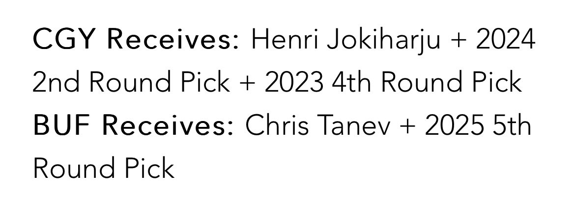 Make this trade yesterday (via @TheRoyalReport_ ) #LetsGoBuffalo