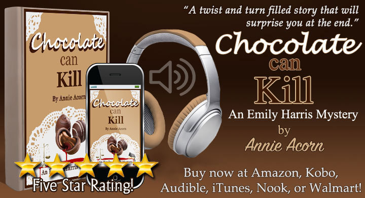 Prefer an Audiobook? Chocolate Can Kill adbl.co/2w0BLsg Don’t miss out! One can never have too much chocolate! #Free with Audible offer. #Cozy #Mystery #iTunes #Hoopla #Scribd #Downpour #TuneIn #Cozy #Mystery #Bookboost #authorRT :-)