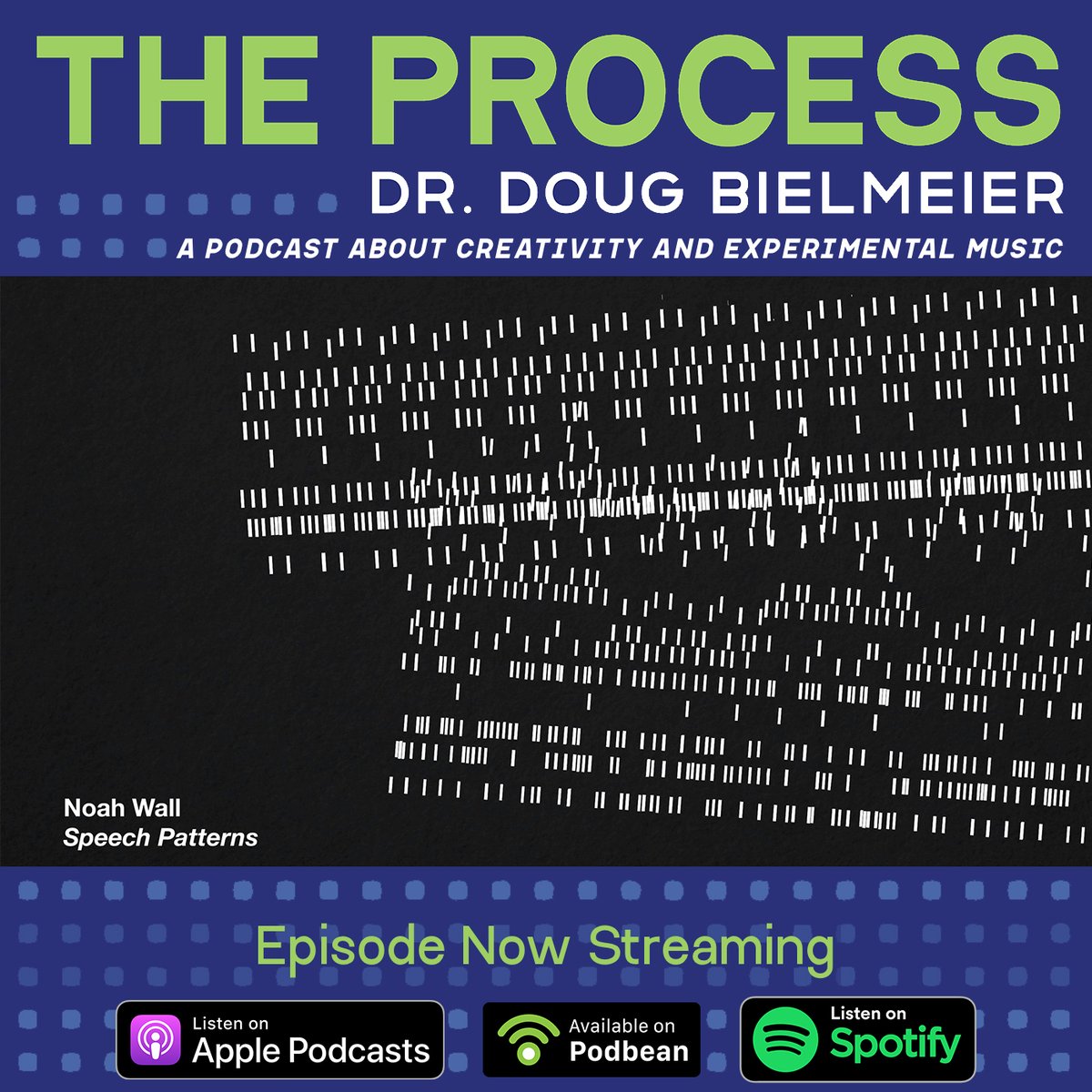 "The Process: a podcast about creativity and experimental music. " <a href="/wallnoah/">Noah Wall</a>  excerpts from his new album "Speech Patterns" ( Full album available on <a href="/brianchase123/">Brian Chase / Chaikin Records</a> ). 
Podbean 
podbean.com/ew/pb-j3gty-14…… 
Spotify
open.spotify.com/episode/25g0UZ…… 
Apple podcasts.apple.com/us/podcast/the…